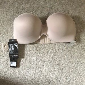 36 D Kathy Ireland Strapless Push-up Bra